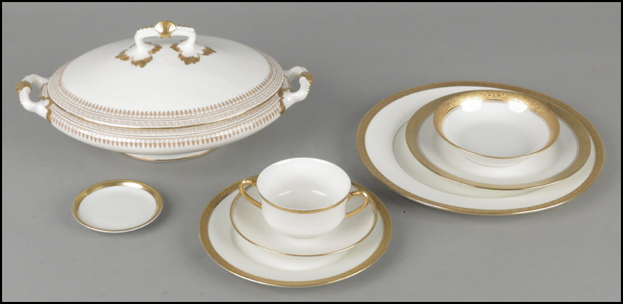 SET OF TWELVE CAULDON GILT