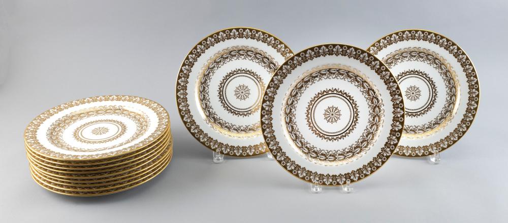 SET OF TWELVE CAULDON PORCELAIN