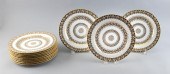 SET OF TWELVE CAULDON PORCELAI