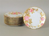 Set of twelve Cauldon porcelai