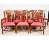 Set of twelve Chippendale styl