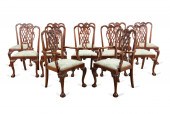 SET OF TWELVE CHIPPENDALE STYL