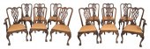 SET OF TWELVE CHIPPENDALE-STYL