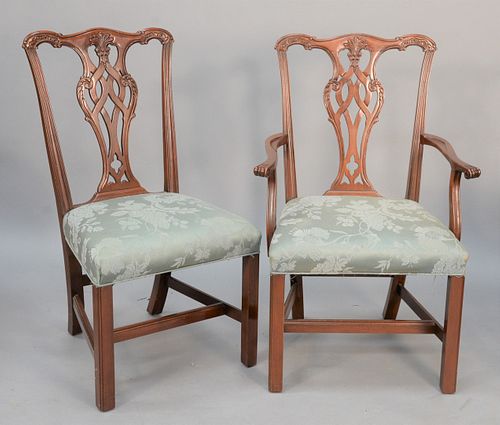 SET OF TWELVE CHIPPENDALE-STYLE