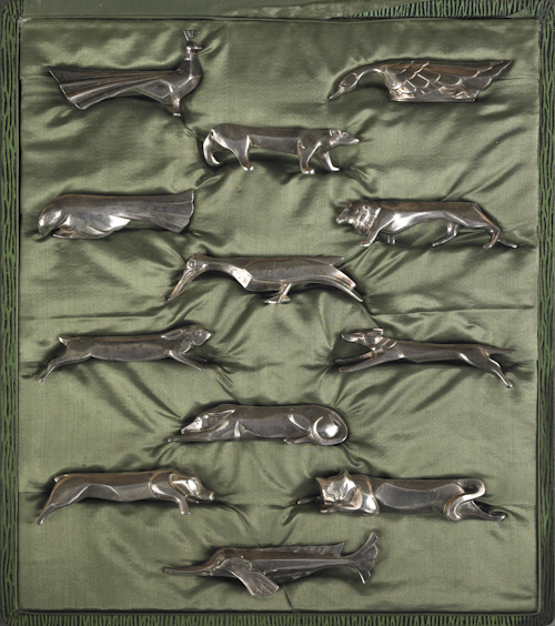 Set of twelve Christofle silver