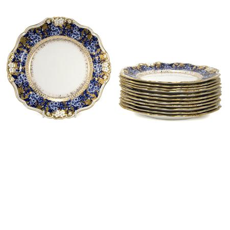 Set of Twelve Coalport Porcelain