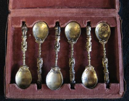 Set of twelve Continental silver