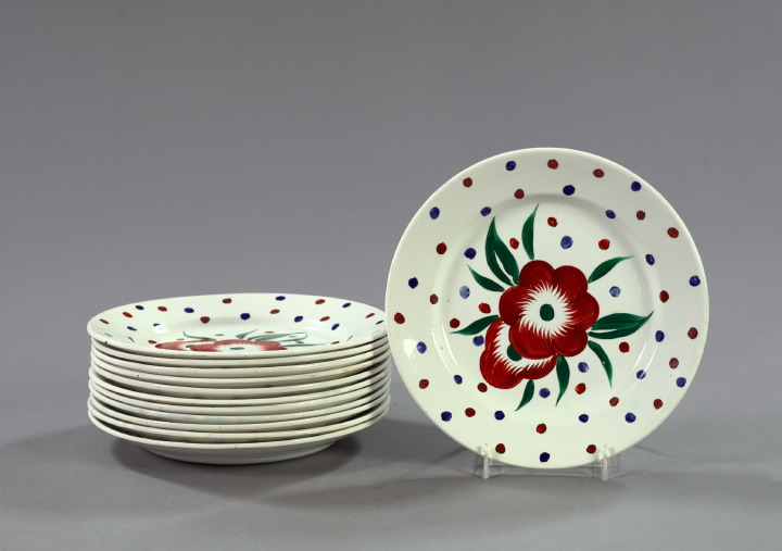 Set of Twelve Creil et Montereux