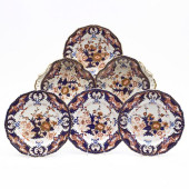 SET OF TWELVE DERBY PORCELAIN