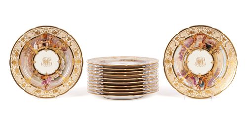 SET OF TWELVE DRESDEN AMBROSIUS