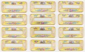 SET OF TWELVE DRESDEN PORCELAI