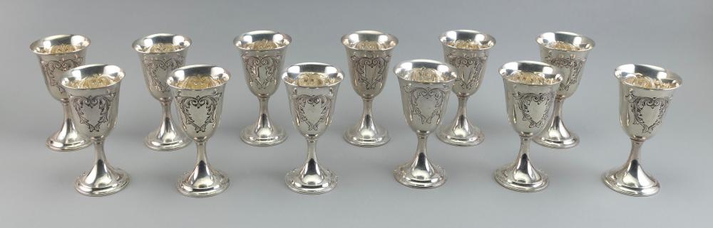SET OF TWELVE DUNKIRK STERLING