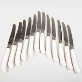 SET OF TWELVE ENGLISH PORCELAI