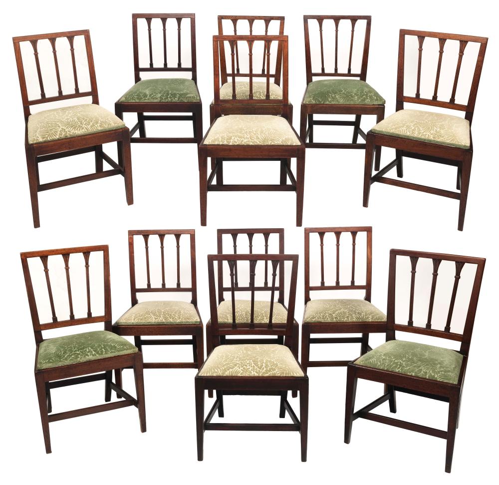 SET OF TWELVE ENGLISH REGENCY