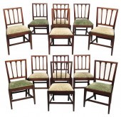 SET OF TWELVE ENGLISH REGENCY
