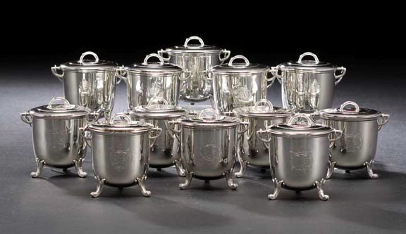 Set of Twelve French First Standard