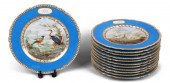 SET OF TWELVE FRENCH HAND PAIN
