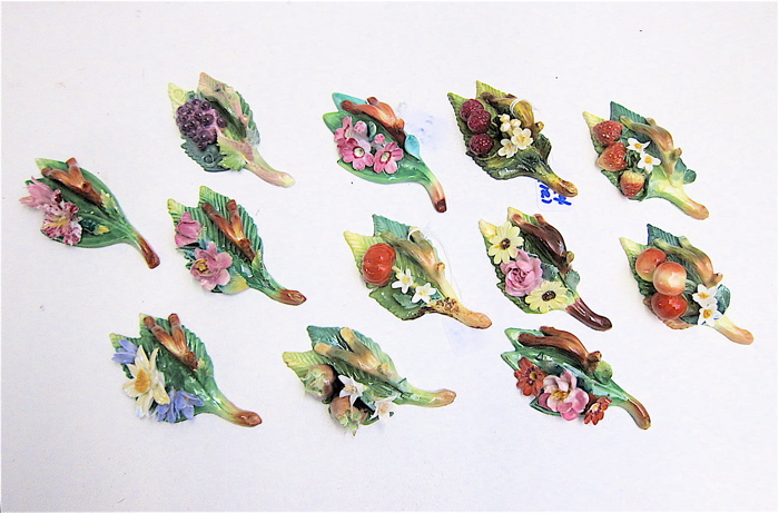 SET OF TWELVE FRENCH POTTERY