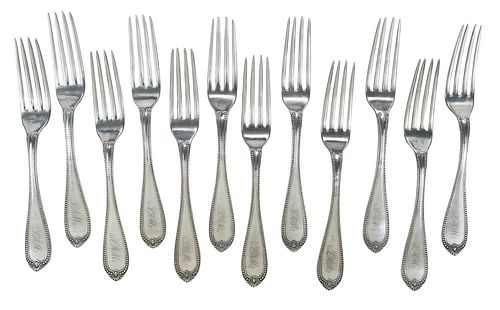 SET OF TWELVE GEORGIA COIN SILVER
