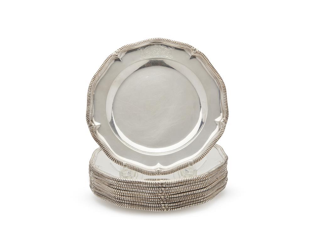 SET OF TWELVE GEORGIAN SILVER