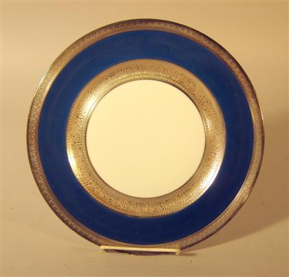 Set of twelve German silver mounted