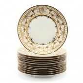 SET OF TWELVE GILT-ENCRUSTED D
