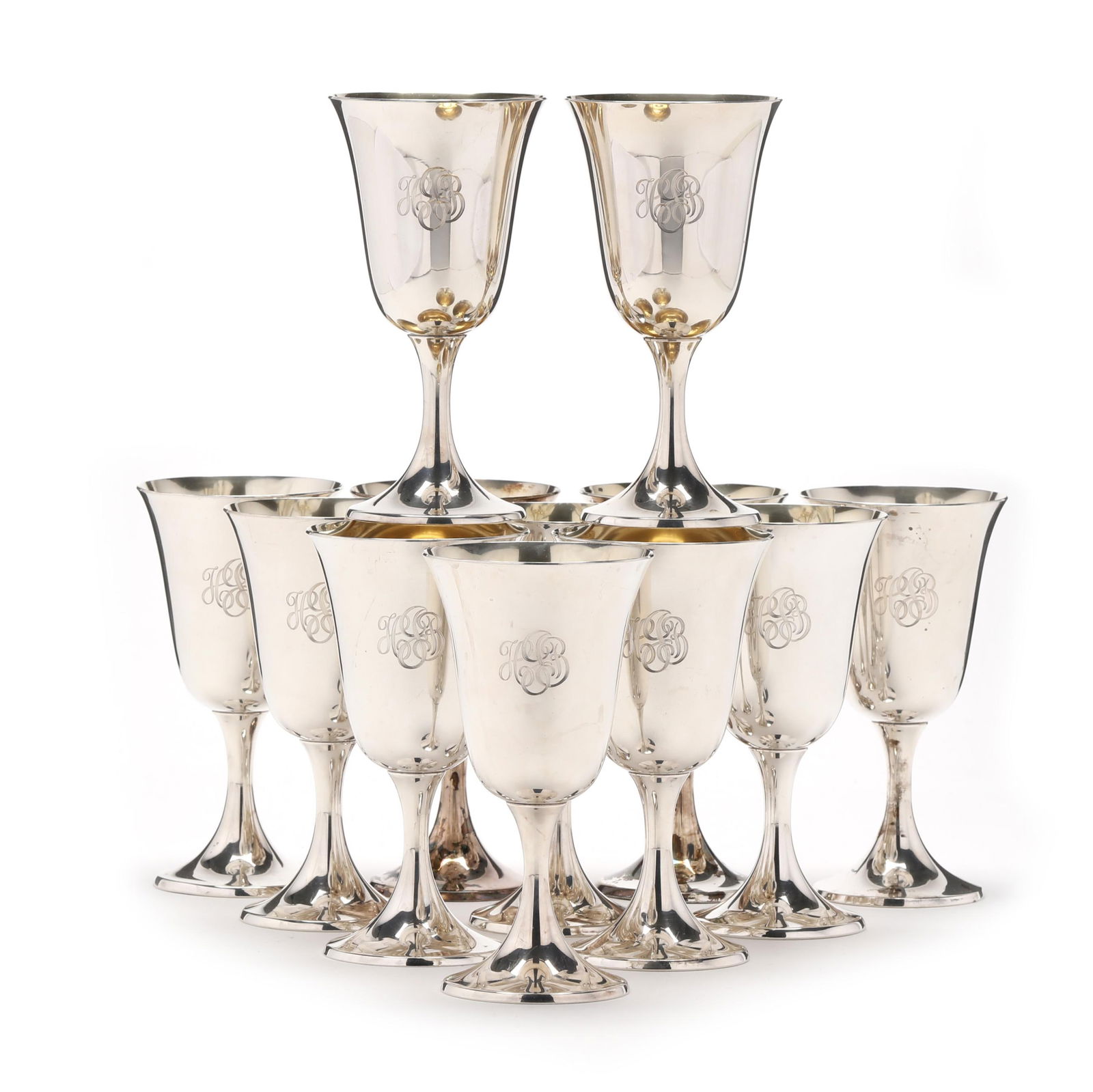 SET OF TWELVE GORHAM  PURITAN 