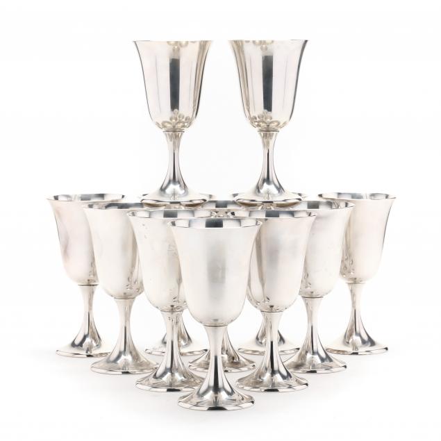 SET OF TWELVE GORHAM PURITAN