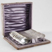 SET OF TWELVE GORHAM SILVER TE