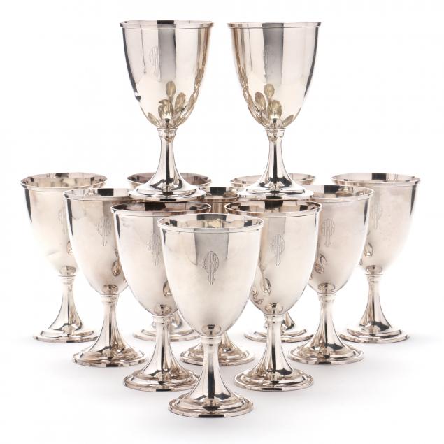 SET OF TWELVE GORHAM STERLING