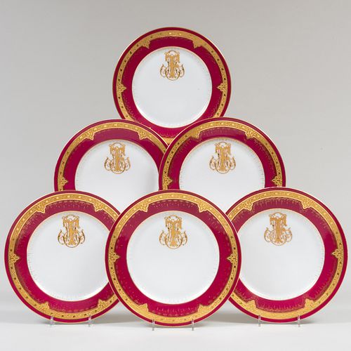 SET OF TWELVE GUERIN FOR LIMOGES