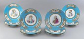 SET OF TWELVE HAND-PAINTED LIM