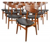 SET OF TWELVE HANS WEGNER DINI