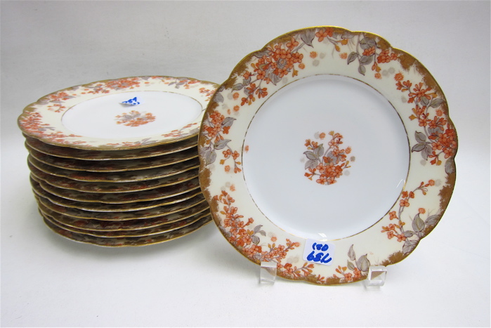 SET OF TWELVE HAVILAND LIMOGES