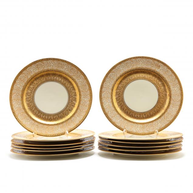 SET OF TWELVE HEINRICH & CO. GILT