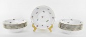 SET OF TWELVE HEREND PORCELAIN