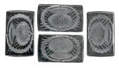 SET OF TWELVE LALIQUE GLASS KN