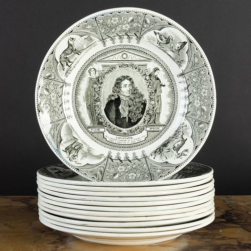 SET OF TWELVE LEBEUF, MILLIET & CIE