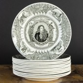 SET OF TWELVE LEBEUF, MILLIET