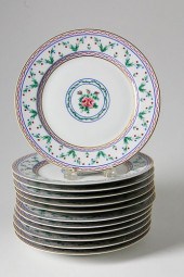 SET OF TWELVE LIMOGES POMPADOU
