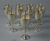 Set of twelve Mexican sterling