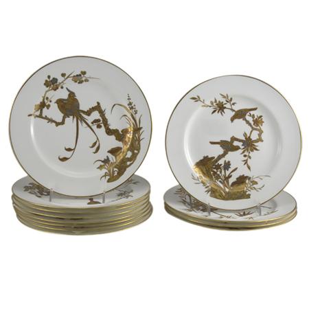Set of Twelve Mintons Art Nouveau