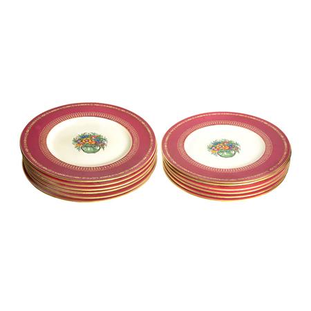 Set of Twelve Mintons Floral
