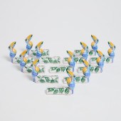 Set of Twelve Moustiers Faienc