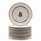 SET OF TWELVE PLATES MADE FOR