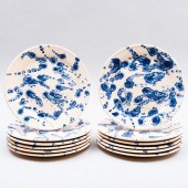 SET OF TWELVE POTERIE LUDWIG S