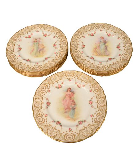 SET OF TWELVE ROYAL DOULTON SERVICE