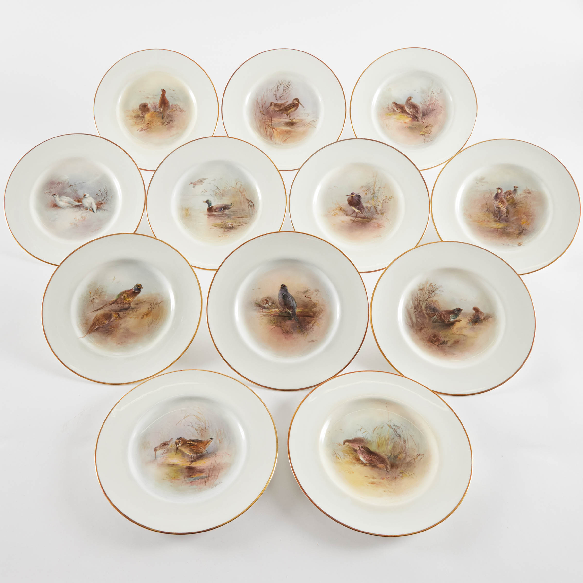 Set of Twelve Royal Worcester