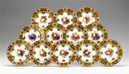 Set of twelve Royal Worcester