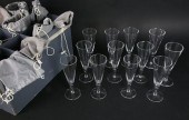 SET OF TWELVE SIGNED STEUBEN C